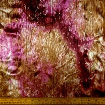 Crushed Velvet Fabric Crinkle Burgundy Brown
