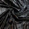 Crushed Velvet Fabric Crinkle Black