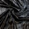 Crushed Velvet Fabric Crinkle Black