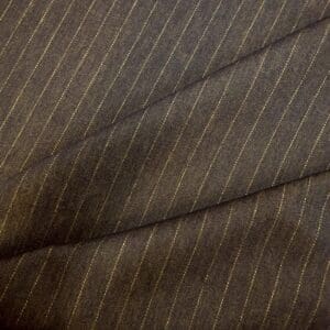 Denim Fabric Pin Stripe Indigo Charlie 1.5cm Width
