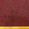 Denim Fabric Flocked Tudor Romance Black Ruby