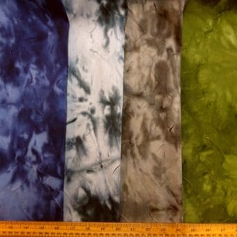 Denim Fabric Slashed Tie Dye
