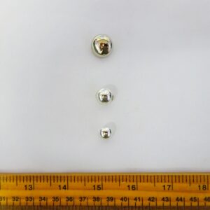 Buttons Shanked Silver Domed Code Jam
