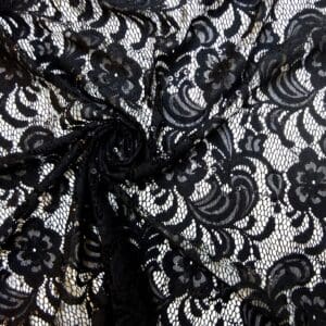 Lace Fabric Heavy With Sequins Tennessee Black