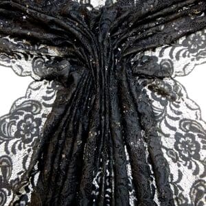 Lace Fabric Heavy With Sequins Tennessee Black