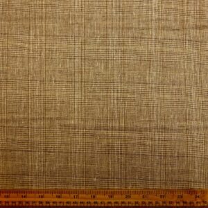 Linen With Bamboo Viscose Fabric Small Prince Of Wales Check Beige