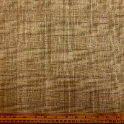 Linen With Bamboo Viscose Fabric Small Prince Of Wales Check Beige