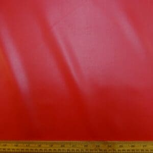 Leather Look Fabric Light Weight Pleather With Mechanical Stretch Red
