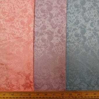 Satin Fabric English Rose Palace Garden