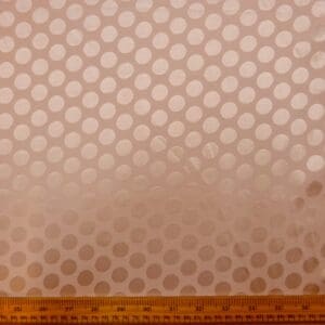 Satin Fabric Penny Spot Oyster Pink