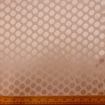 Satin Fabric Penny Spot Oyster Pink