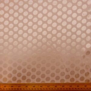 Satin Fabric Penny Spot Oyster Pink