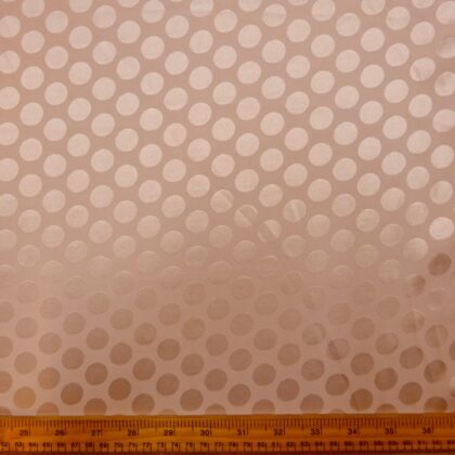 Satin Fabric Penny Spot Oyster Pink