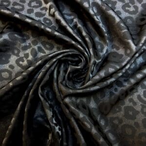Satin Fabric Smoke Rings Black