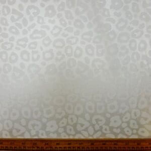 Satin Fabric Smoke Rings White