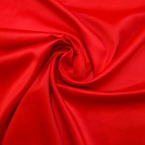 Satin Fabric Slight Stretch Dress Weight Scarlet Red
