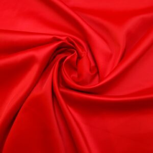 Satin Fabric Slight Stretch Dress Weight Scarlet Red
