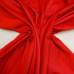 Satin Fabric Slight Stretch Dress Weight Scarlet Red