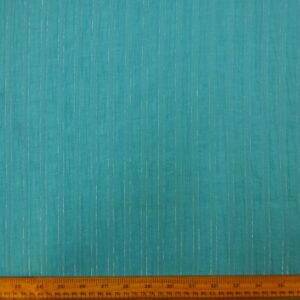 Cotton Fabric Crinkle With Silver Thread Turquoise