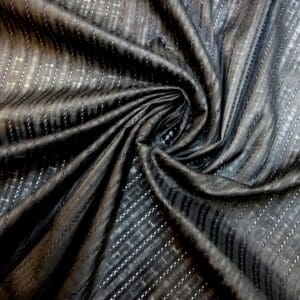 Cotton Fabric Faux Anglais Black
