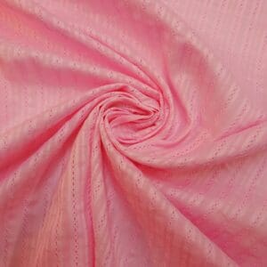 Cotton Fabric Faux Anglais Pink