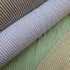 Faux Linen Fabric Oxford Stripes Ivory