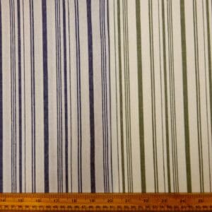 Faux Linen Fabric Dodgy Stripes Ivory