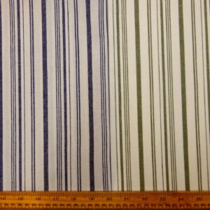 Faux Linen Fabric Dodgy Stripes Ivory