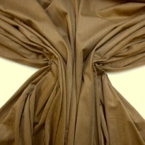 Suedette Fabric Stretch Jersey Reindeer Brown