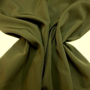 Suiting Fabric Monsoon Crepe Manufacturing Quality Olive Green
