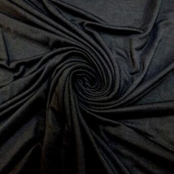T-shirting Fabric Bamboo Viscose Black
