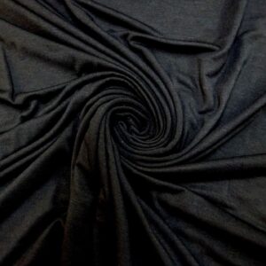 T-shirting Fabric Bamboo Viscose Black