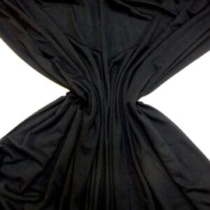 T-shirting Fabric Bamboo Viscose Black
