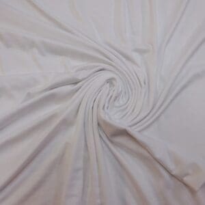T-shirting Fabric Bamboo Viscose White