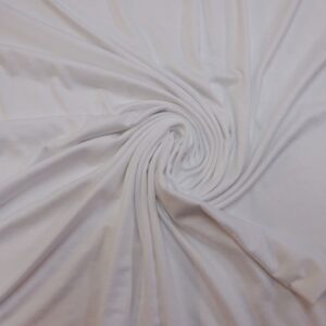 T-shirting Fabric Bamboo Viscose White