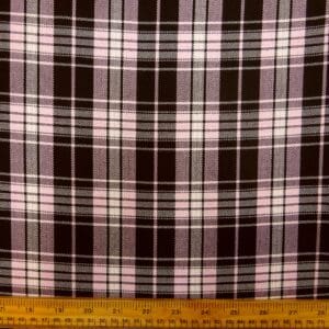 Suiting Fabric Tartan Maclure Pink
