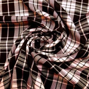 Suiting Fabric Tartan Maclure Pink
