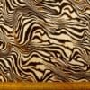 Viscose Fabric Animal Print Bamboo Caramel Zebras Black Cream