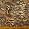Viscose Fabric Animal Print Bamboo Caramel Zebras Black Cream