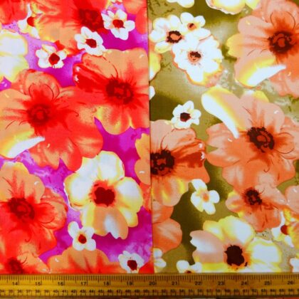 Viscose Fabric Floral Barley Mow