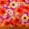Viscose Fabric Floral Barley Mow Coral Cerise