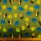Cotton Fabric Bird Toucan Play Khaki