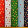 Christmas Fabric Polyester Cotton Dashing Reindeers
