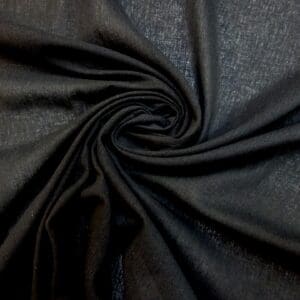 Crinkle Cotton Fabric Airflow Drapey Skirt Weight Black
