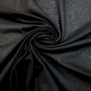 Crinkle Cotton Fabric Airflow Drapey Skirt Weight Black