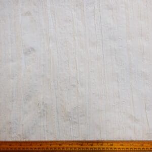 Cotton Fabric Creased Satin Finish With Lace White