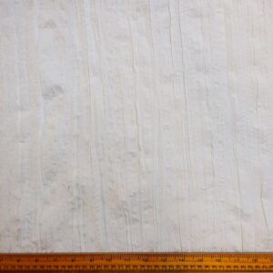 Cotton Fabric Creased Satin Finish With Lace White