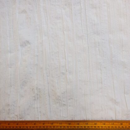 Cotton Fabric Creased Satin Finish With Lace White