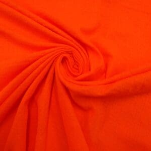 Cotton Fabric Double Gauze Dobby Spot Orange