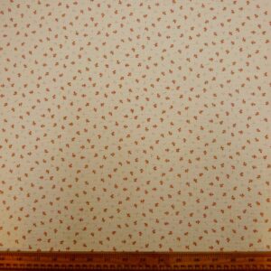 Cotton Fabric Double Gauze Floral Parsnip Patch Cream Rust